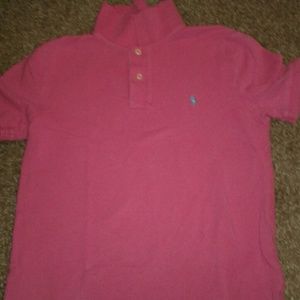 Pink polo shirt